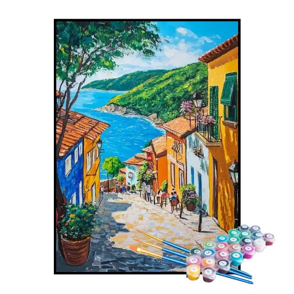 Kit de Pintura Numerada - Rampa para a Praia