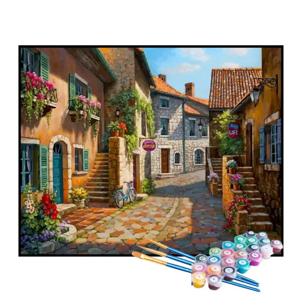 Kit de Pintura Numerada - Vilarejo