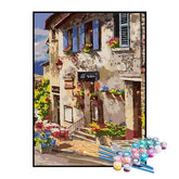 Kit de Pintura Numerada - Casa das Flores na Praia