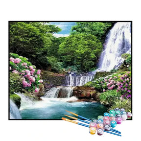 Kit de Pintura Numerada - Cachoeira
