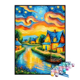 Kit de Pintura Numerada - Vila dos Pescadores