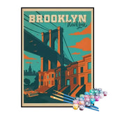 Kit de Pintura Numerada - Brooklyn, Nova York