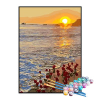 Kit de Pintura Numerada - O Sol e as Águas do Mar