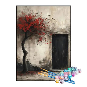 Kit de Pintura Numerada - A Árvore Vermelha