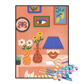 Kit de Pintura Numerada - Decoração Divertida