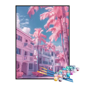 Kit de Pintura Numerada - Bairro dos Coqueiros