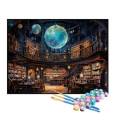 Kit de Pintura Numerada - O Universo na Biblioteca