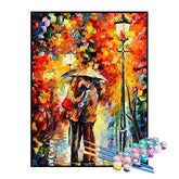 Kit de Pintura Numerada - Romance na Chuva