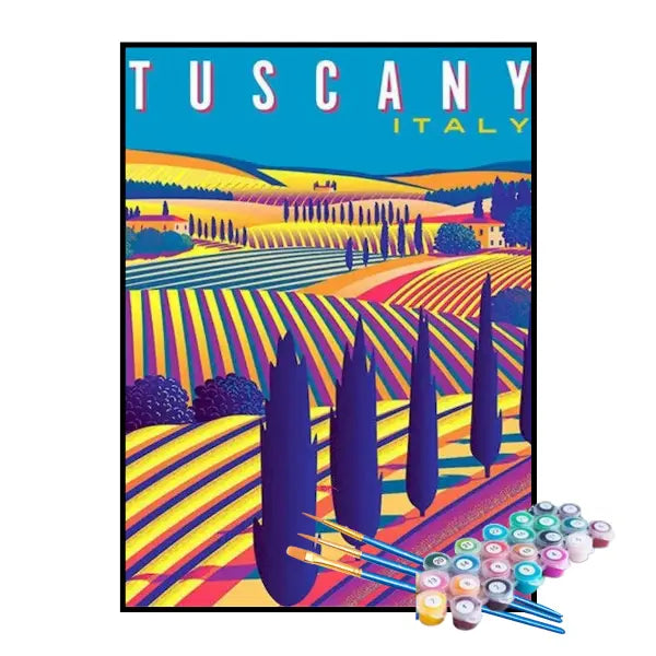 Kit de Pintura Numerada - Toscana