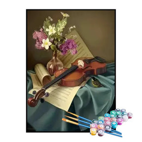 Kit de Pintura Numerada - Ensaio para o Recital de Violino