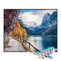 Kit de Pintura Numerada - Caminho para a Montanha