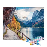 Kit de Pintura Numerada - Caminho para a Montanha