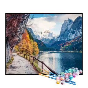 Kit de Pintura Numerada - Caminho para a Montanha