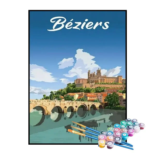 Kit de Pintura Numerada - Béziers, França