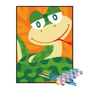 Kit de Pintura Numerada - Cobra Verde