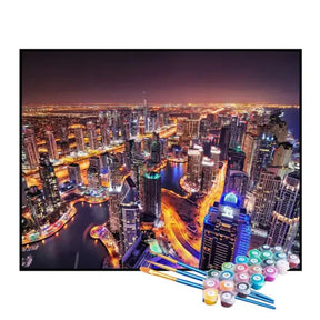 Kit de Pintura Numerada - As Luzes de Dubai