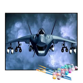 Kit de Pintura Numerada - Avião Entre as Nuvens