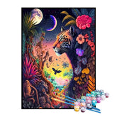 Kit de Pintura Numerada - O Tigre e Sua Selva