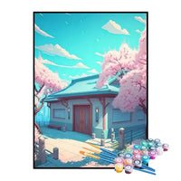 Kit de Pintura Numerada - Casa dos Cerejeiras