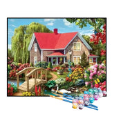 Kit de Pintura Numerada - Ponte para a Bela Casa de Campo