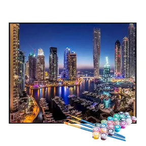 Kit de Pintura Numerada - Centro de Dubai