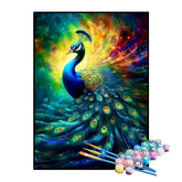 Kit de Pintura Numerada - O Belo Pavão