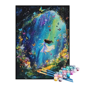 Kit de Pintura Numerada - Mergulho no Mundo Encantado