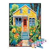 Kit de Pintura Numerada - A Casa Amarela