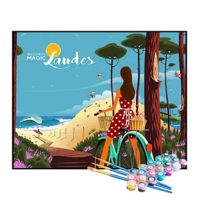 Kit de Pintura Numerada - Landes, França