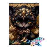 Kit de Pintura Numerada - O Gatinho Elegante