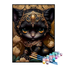 Kit de Pintura Numerada - O Gatinho Elegante