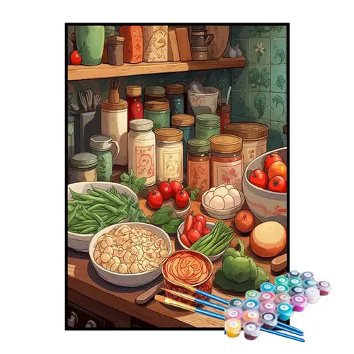 Kit de Pintura Numerada - Receita Culinária