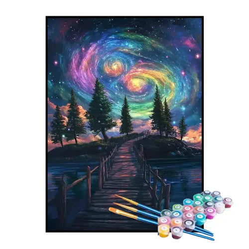 Kit de Pintura Numerada - Floresta da Galáxia