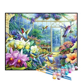 Kit de Pintura Numerada - Jardim de Inverno