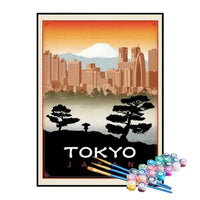 Kit de Pintura Numerada - Tóquio, Japão