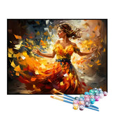 Kit de Pintura Numerada - Mil Fragmentos do Vestido Laranja