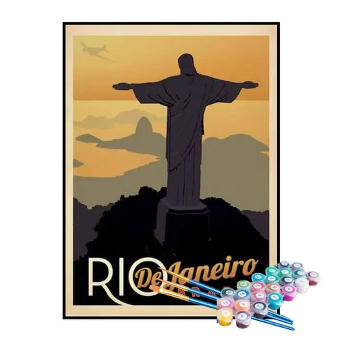 Kit de Pintura Numerada - Rio de Janeiro, Brasil