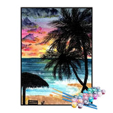 Kit de Pintura Numerada - Praia nas Férias de Verão