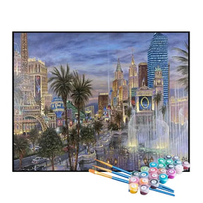 Kit de Pintura Numerada - Grande Cidade