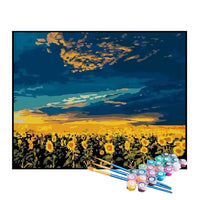 Kit de Pintura Numerada - Pintura dos Campos de Girassóis