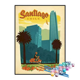 Kit de Pintura Numerada - Santiago, Chile