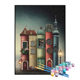 Kit de Pintura Numerada - A Cidade dos Livros