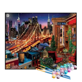 Kit de Pintura Numerada - Ponte da Grande Cidade