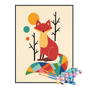 Kit de Pintura Numerada - A Pequena Raposa