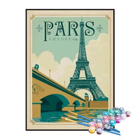 Kit de Pintura Numerada - Paris, França