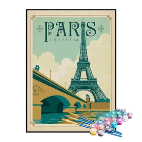 Kit de Pintura Numerada - Paris, França