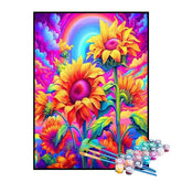 Kit de Pintura Numerada - Girassóis Encantados