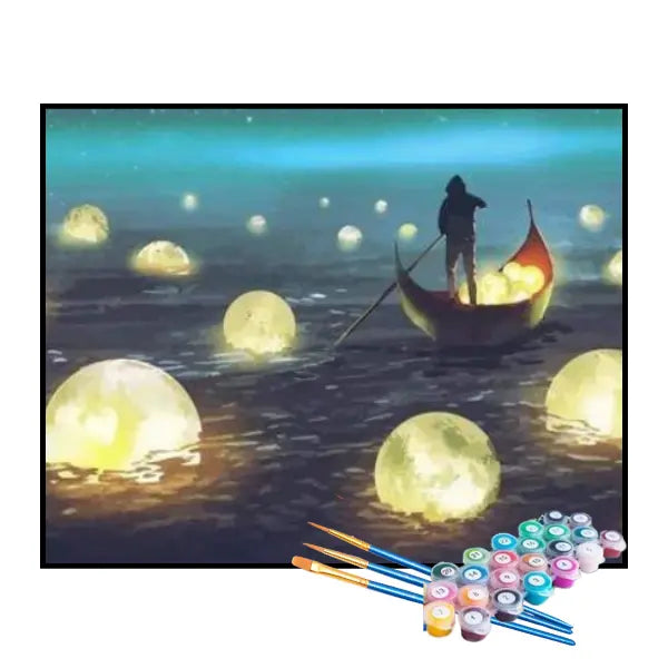 Kit de Pintura Numerada - Pescador de Luas