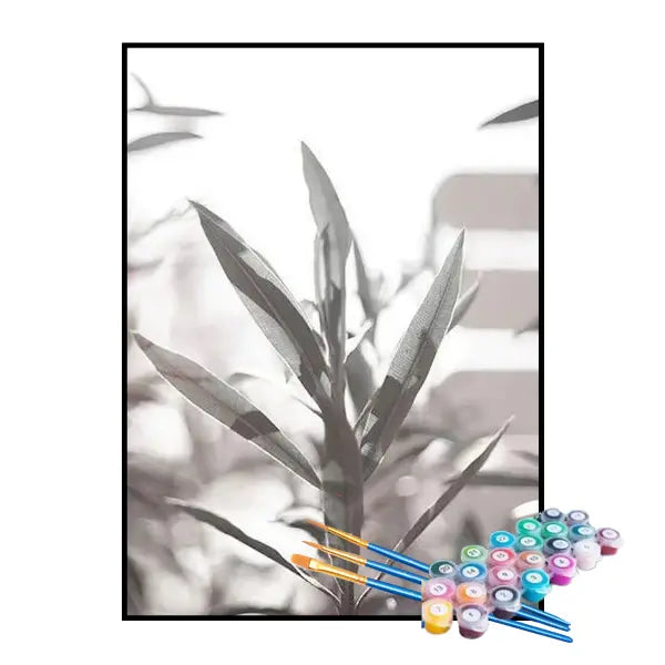 Kit de Pintura Numerada - Folhas à Sombra