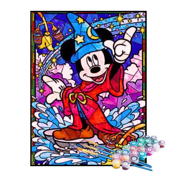 Kit de Pintura Numerada - Mickey em Mosaico